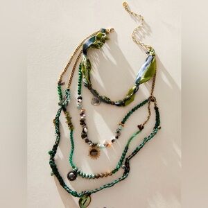 We The Free River Layer Green Necklace - Free People